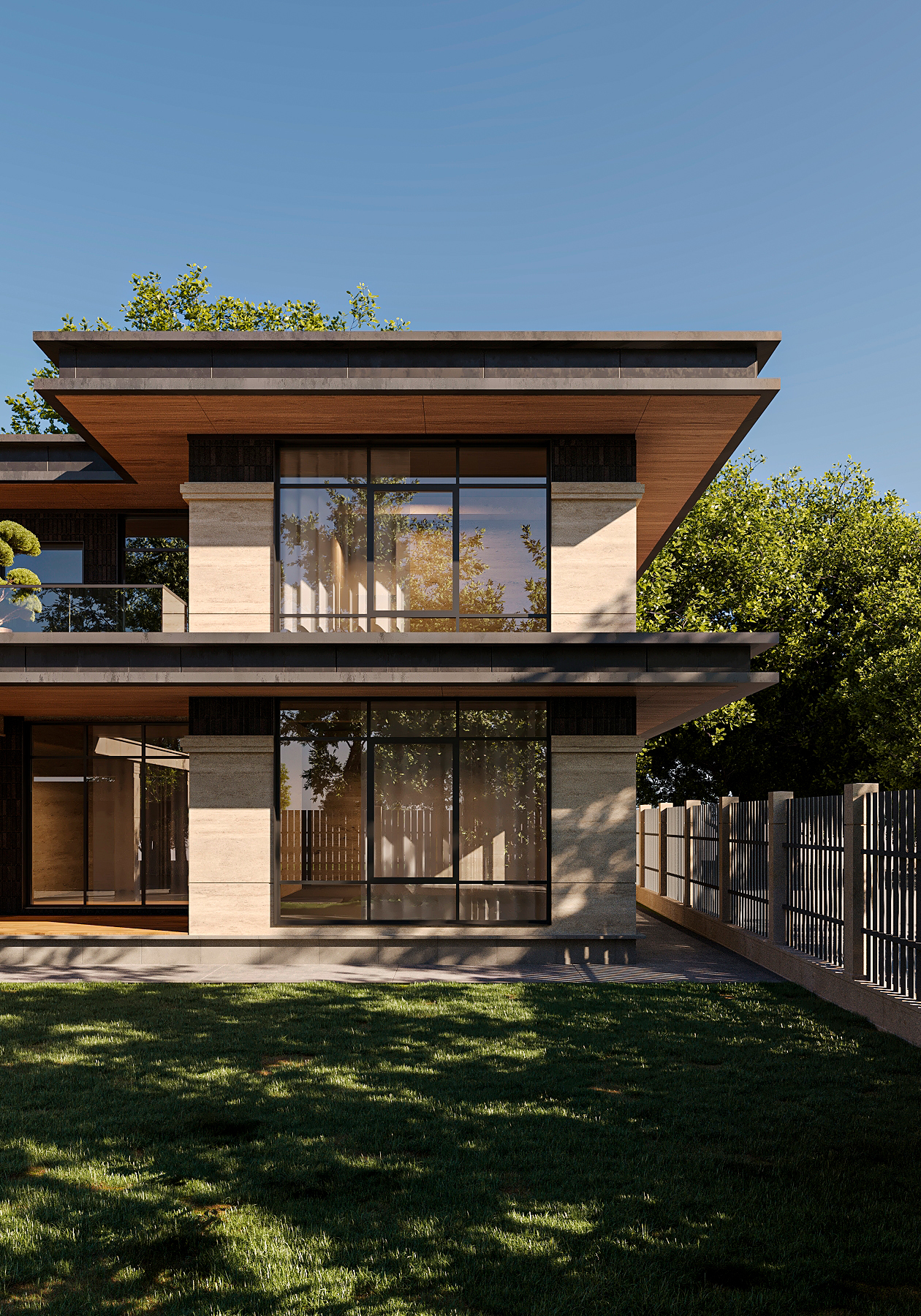 Luxury modern villa exterior